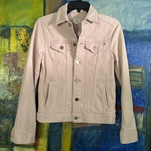 AG Pink Denim Jacket Size S